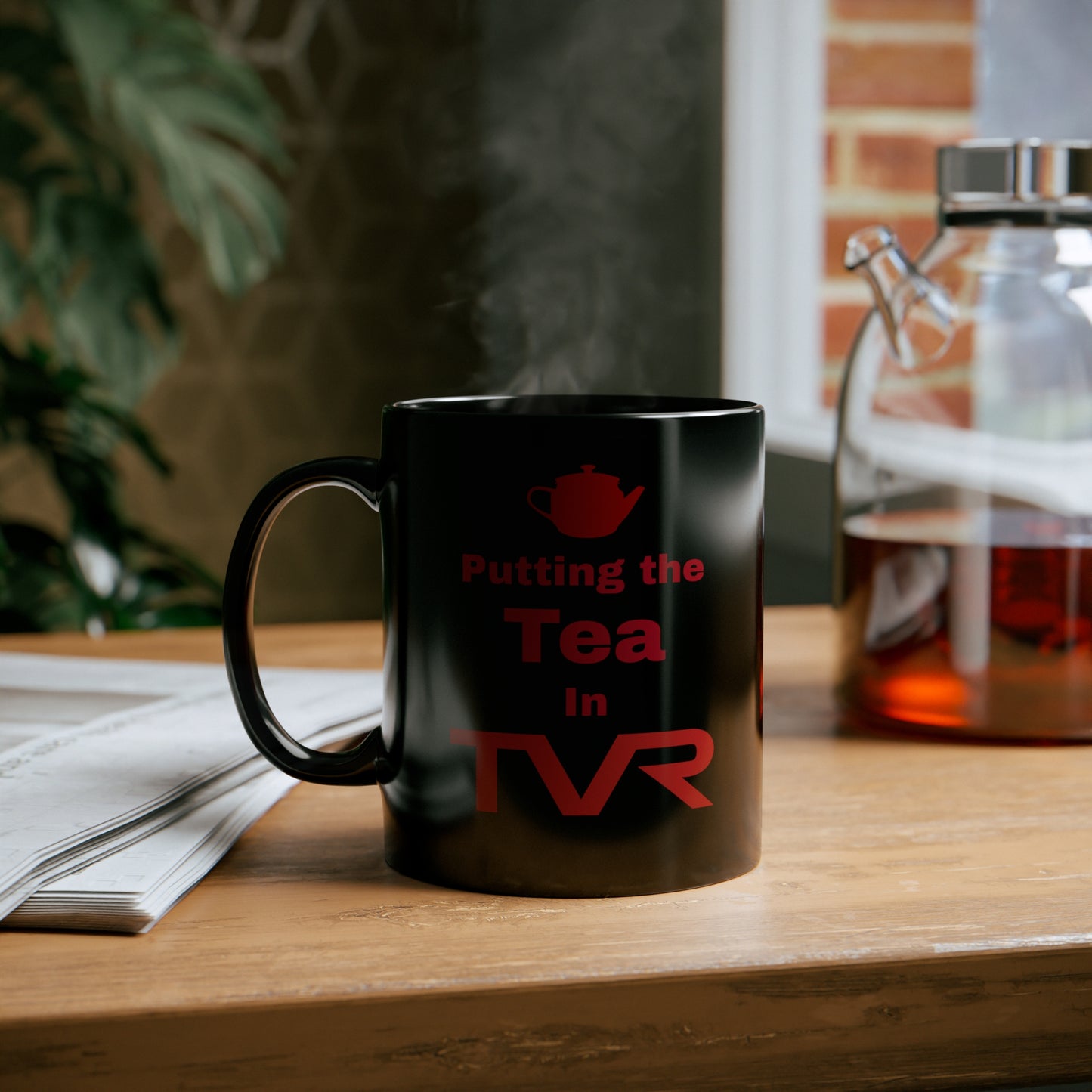 Tea in TVR Black Mug (11oz, 15oz)