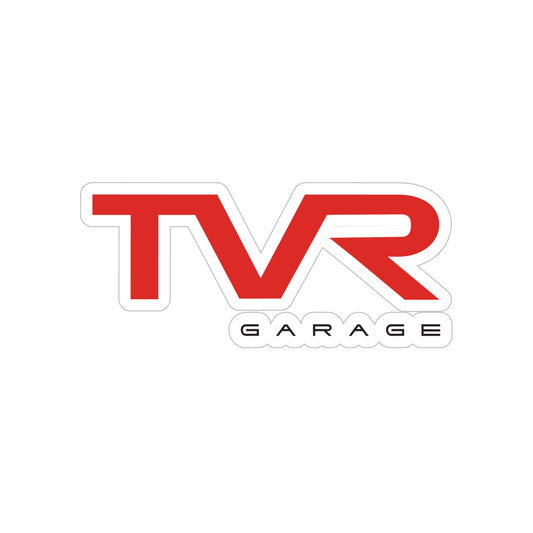TVR Garage: Transparent Outdoor Stickers, Die-Cut, 1pc