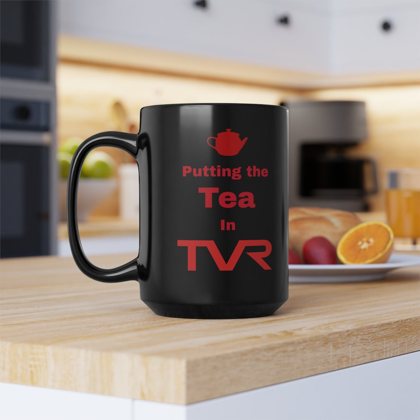 Tea in TVR Black Mug (11oz, 15oz)