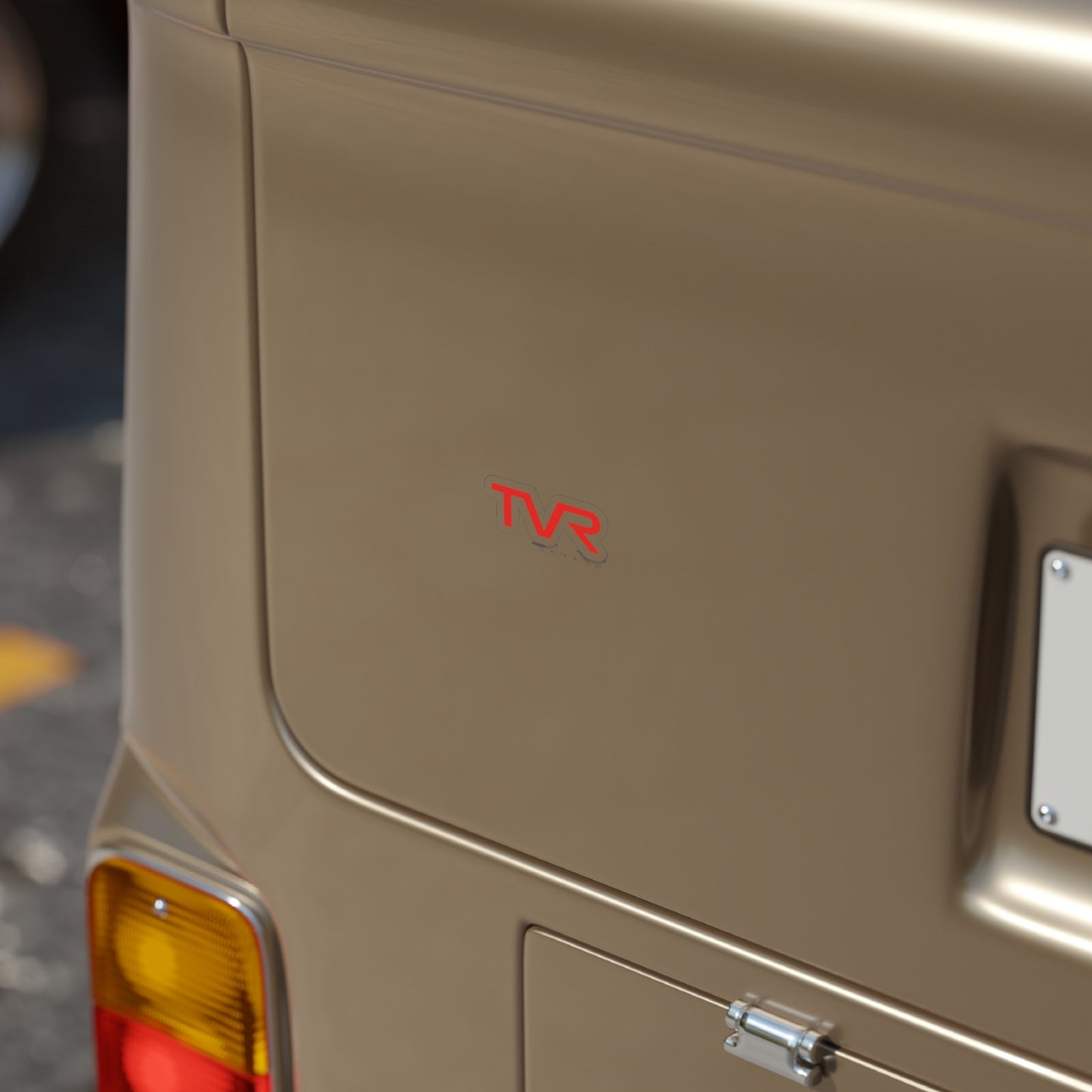 TVR Garage: Transparent Outdoor Stickers, Die-Cut, 1pc