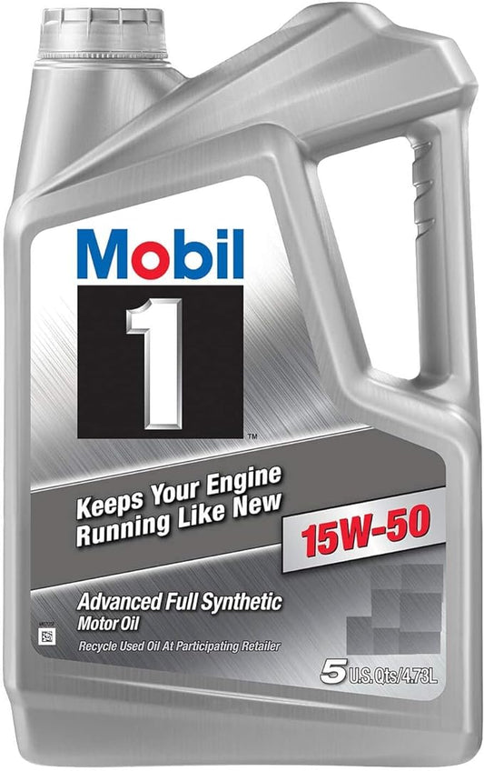 Mobil 1™ 15W-50 Engine Oil 5 Qrt.
