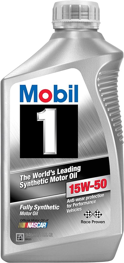 Mobil 1™ 15W-50 is an advanced full synthetic engine oil, 1 Qrt