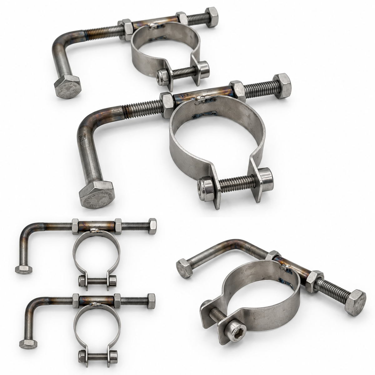 SS Exhaust hanger Brkts - PAIR