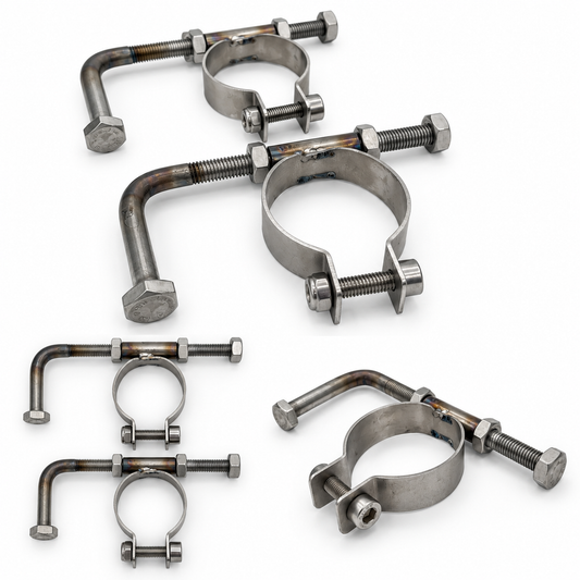 SS Exhaust hanger Brkts - PAIR