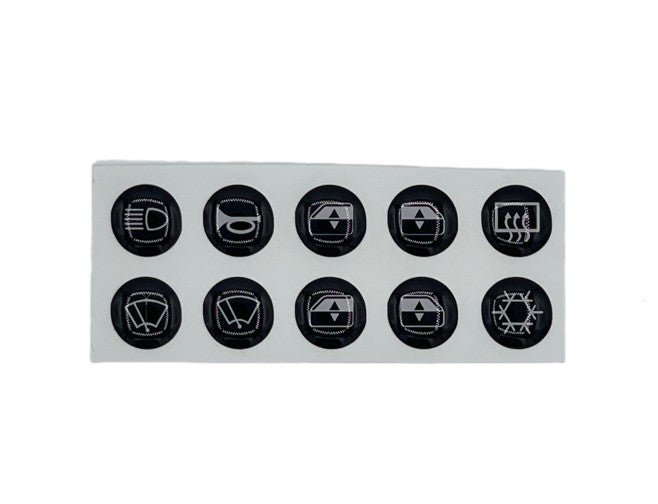 Steering Wheel / Dash button stickers