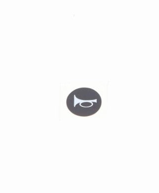 Steering wheel button decal -  Horn Logo