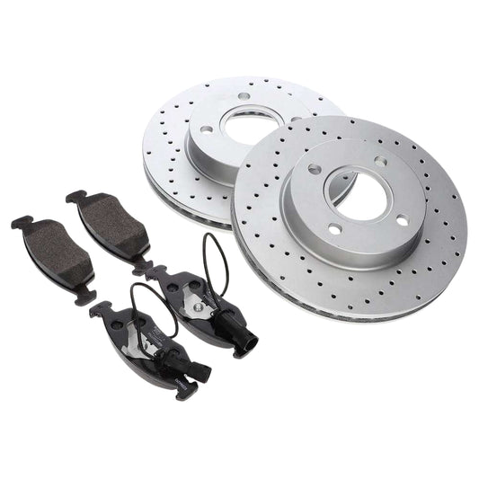 TVR Chimaera - Brake Disc & Pad Kit Front Premium Griffith 500/Chimaera 500 (TVR J0146 PREMFR KIT)