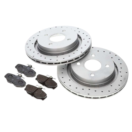TVR Chimaera - Brake Discs & Pad Kit Rear Performance Griffith 500/Chimaera 500 (TVR J0136 PERFRR KIT)