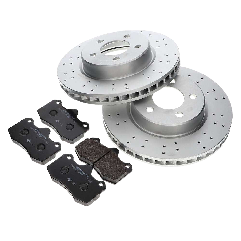 TVR Tamora - Brake Disc & Pad Kit Front Performance Late Cerbera/Tuscan/Tamora/T350 (TVR J0757 PERFFR KIT)